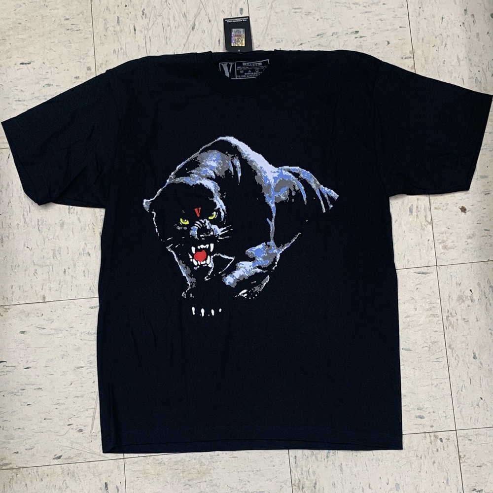 Men's Black Graphic Panther Tee - Unbranded